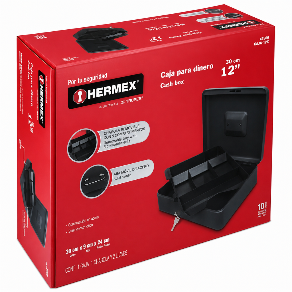 Caja para Dinero Hermex 30 cm (Ref. 43076)