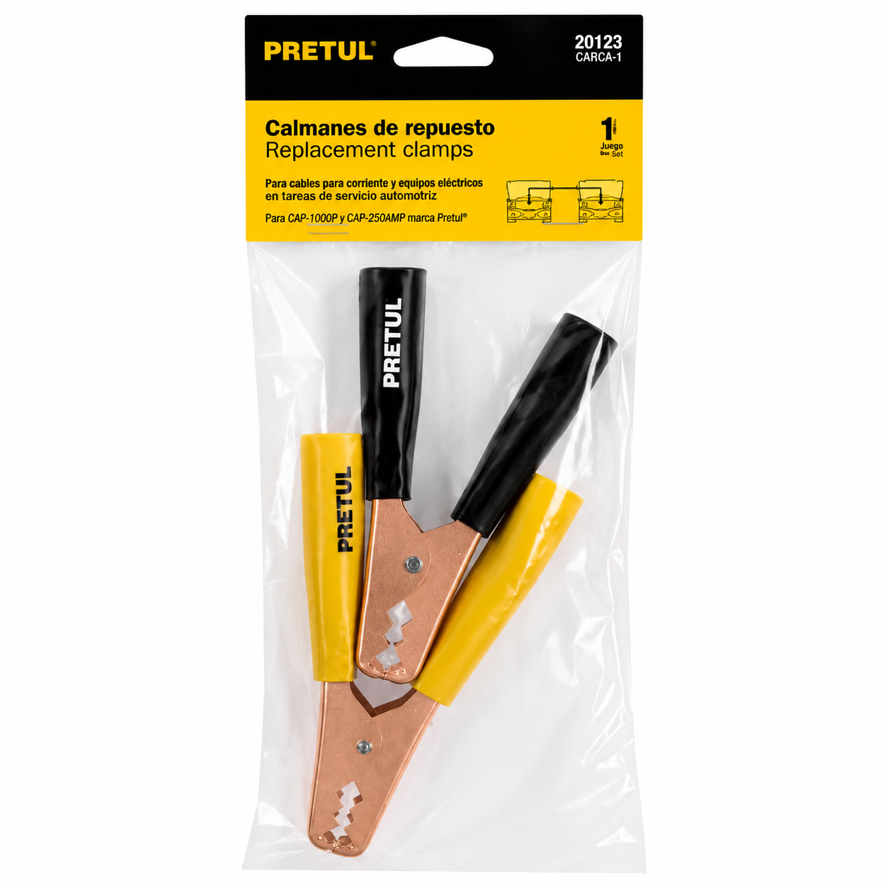 Pinza para Batería Pretul (Blíster x 2 Unidades)