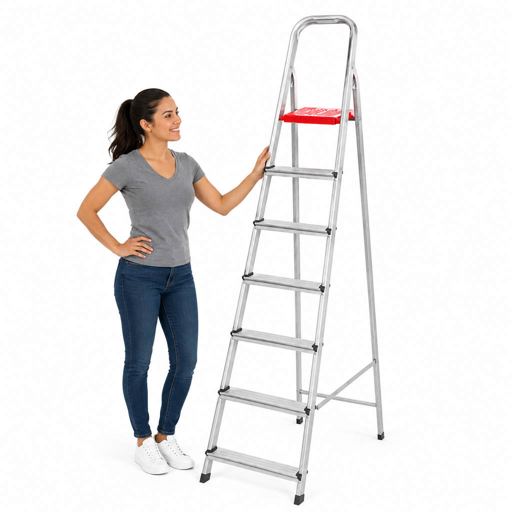ESCALERA ALU DOMESTICA 8 PELD (REF E1208)