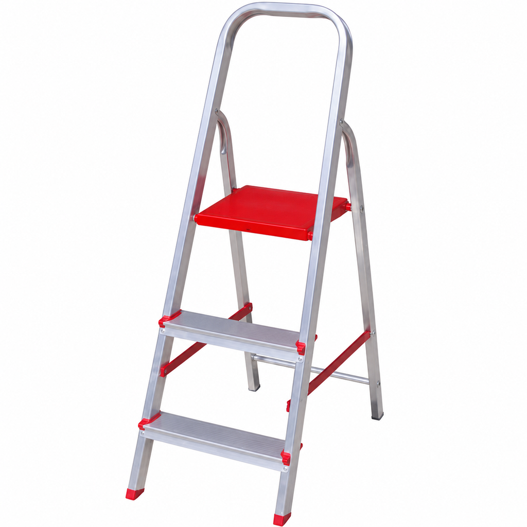 Escalera de Aluminio Doméstica 3 Peldaños (Ref. E1203)