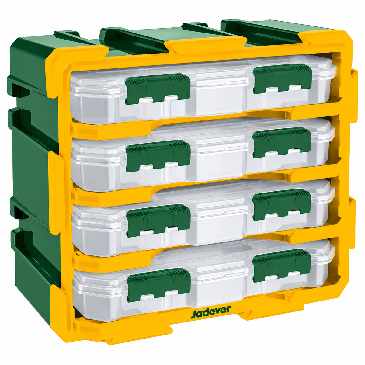 Caja Organizadora de Herramientas 4 Módulos Jadever