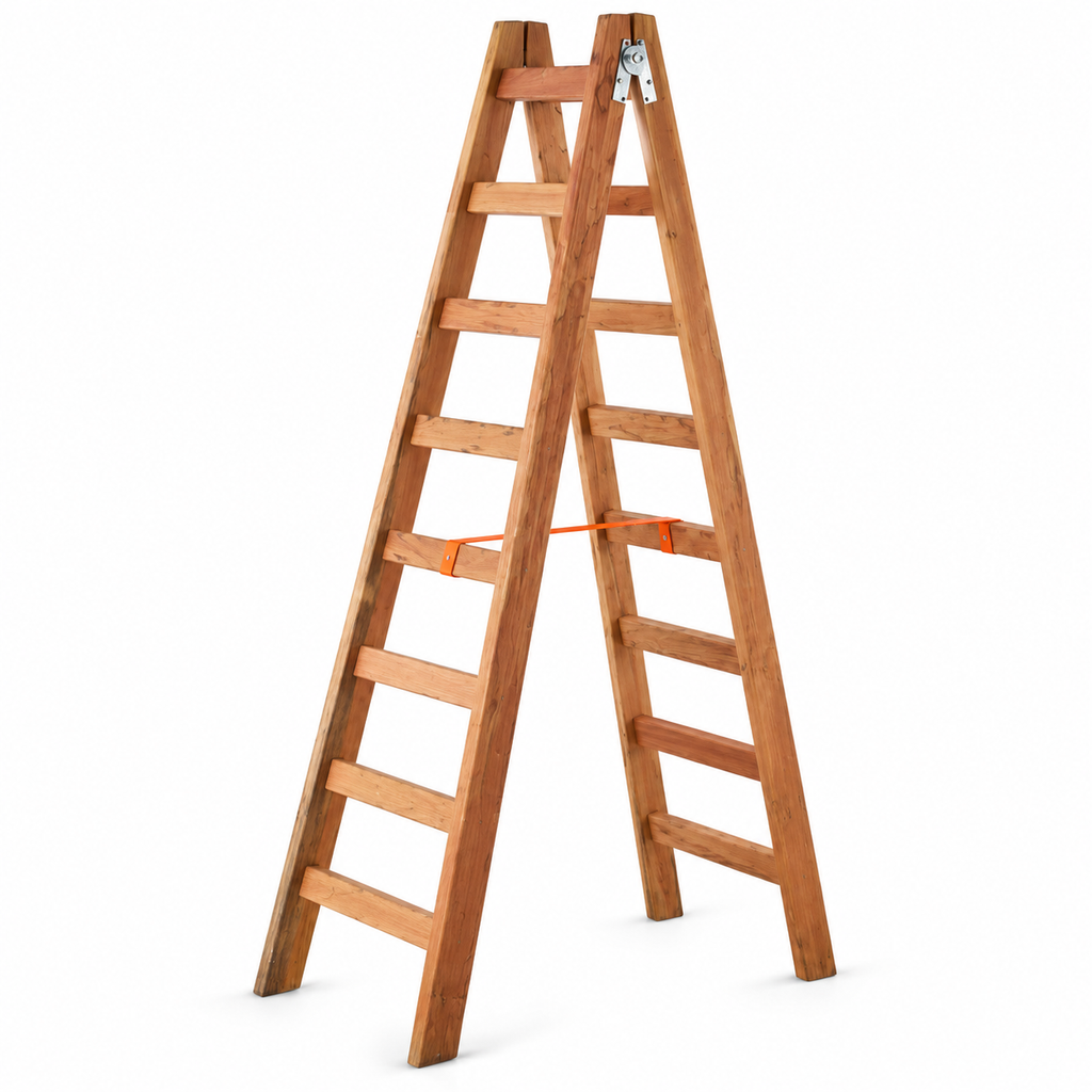 Escalera de Madera Doble de 3 Metros