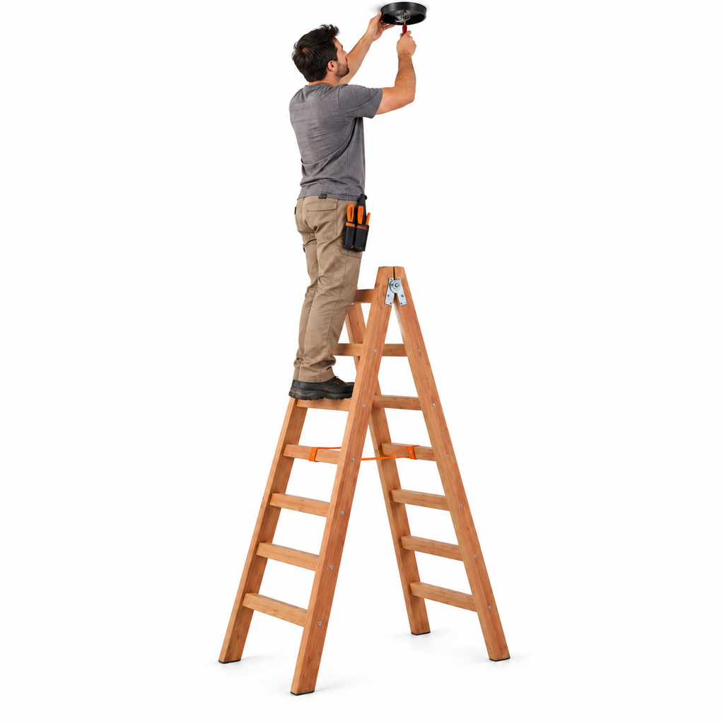 Escalera de Madera Doble de 2.50 Metros