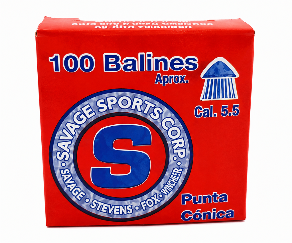 BALA AIRE COMPRIMIDO SAVAGE 5.50MM X 100UNID (BALIN)