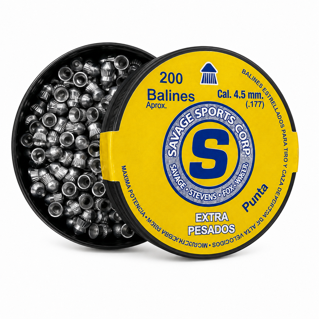 BALA AIRE COMPRIMIDO SAVAGE 4.50MM X 200UNID (BALIN)