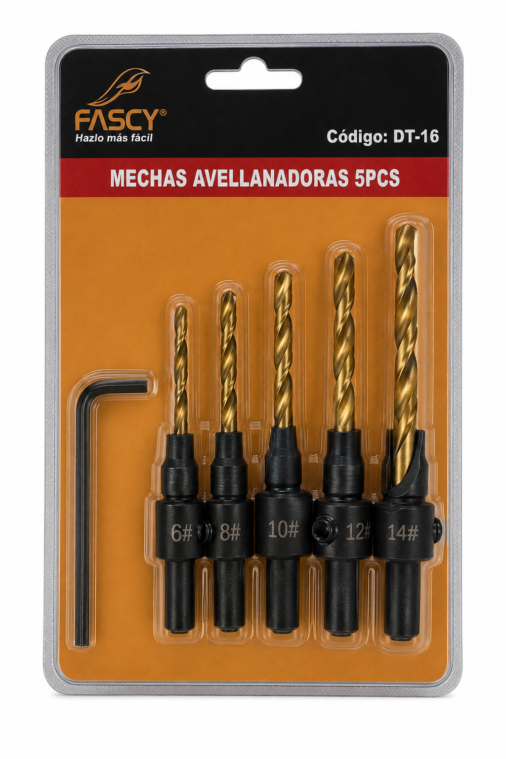 JGO MECHA AVELLANADORA FASCY MAD 5PCS (REF 6_12MM)