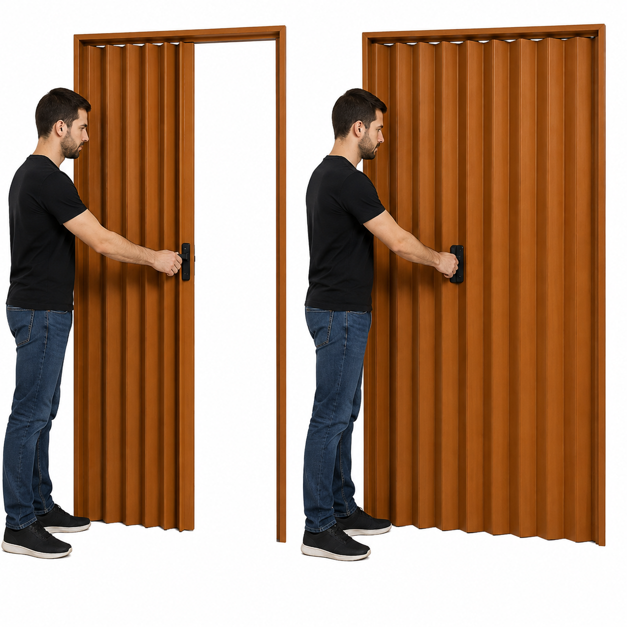 PUERTA PVC PLEGADIZA 2.10 X 1.30MT