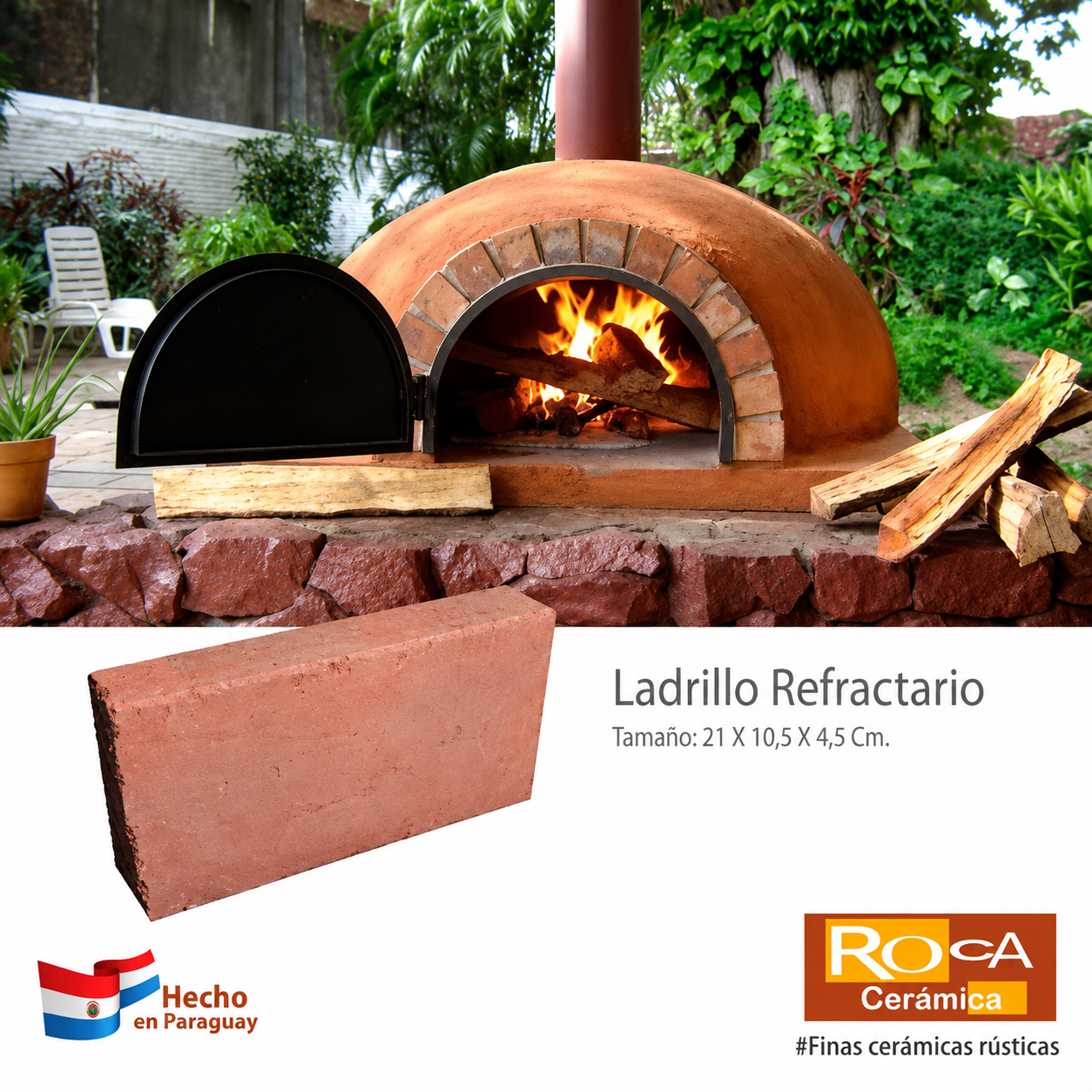 Ladrillo Refractario por Unidad