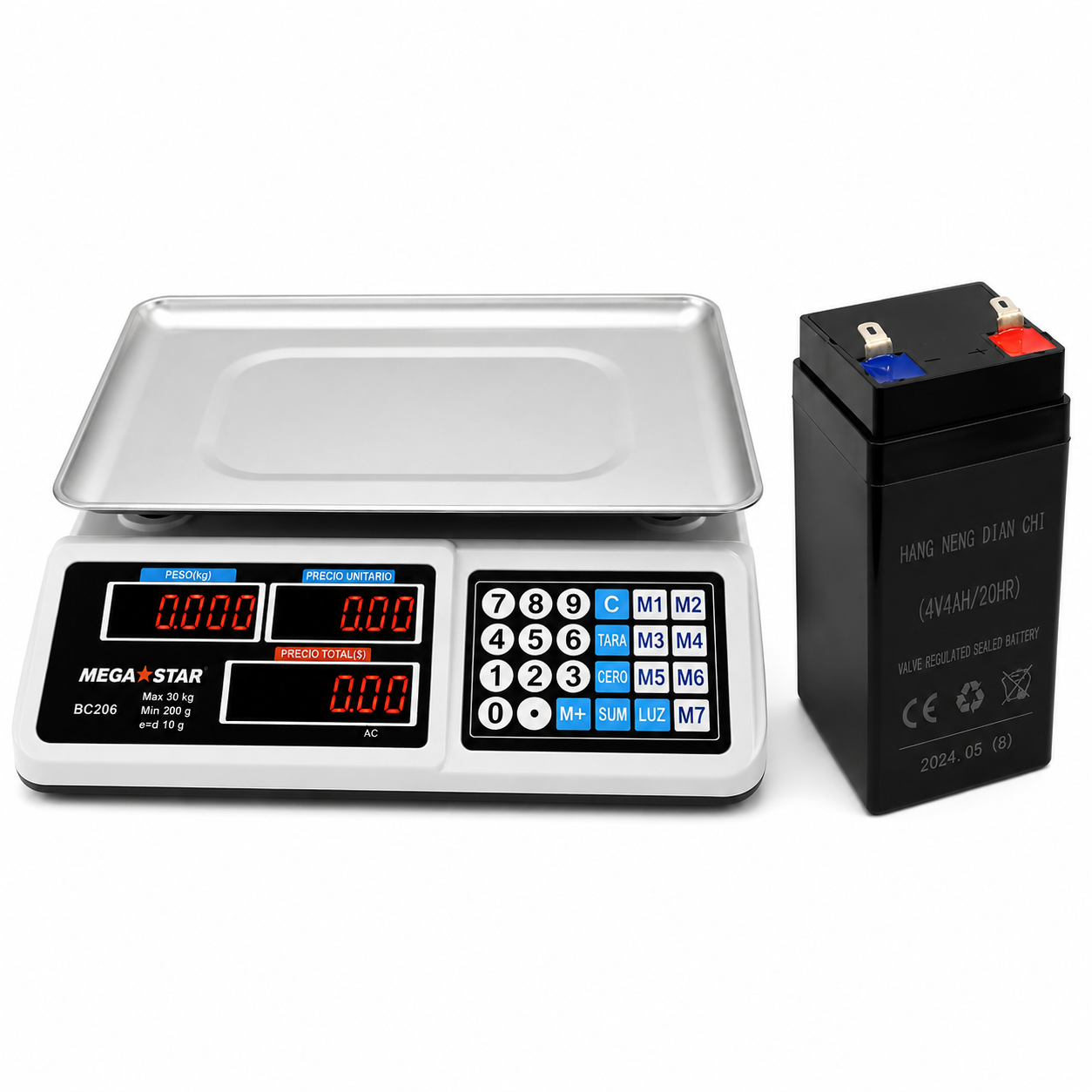 Batería 4V para Balanza Comercial