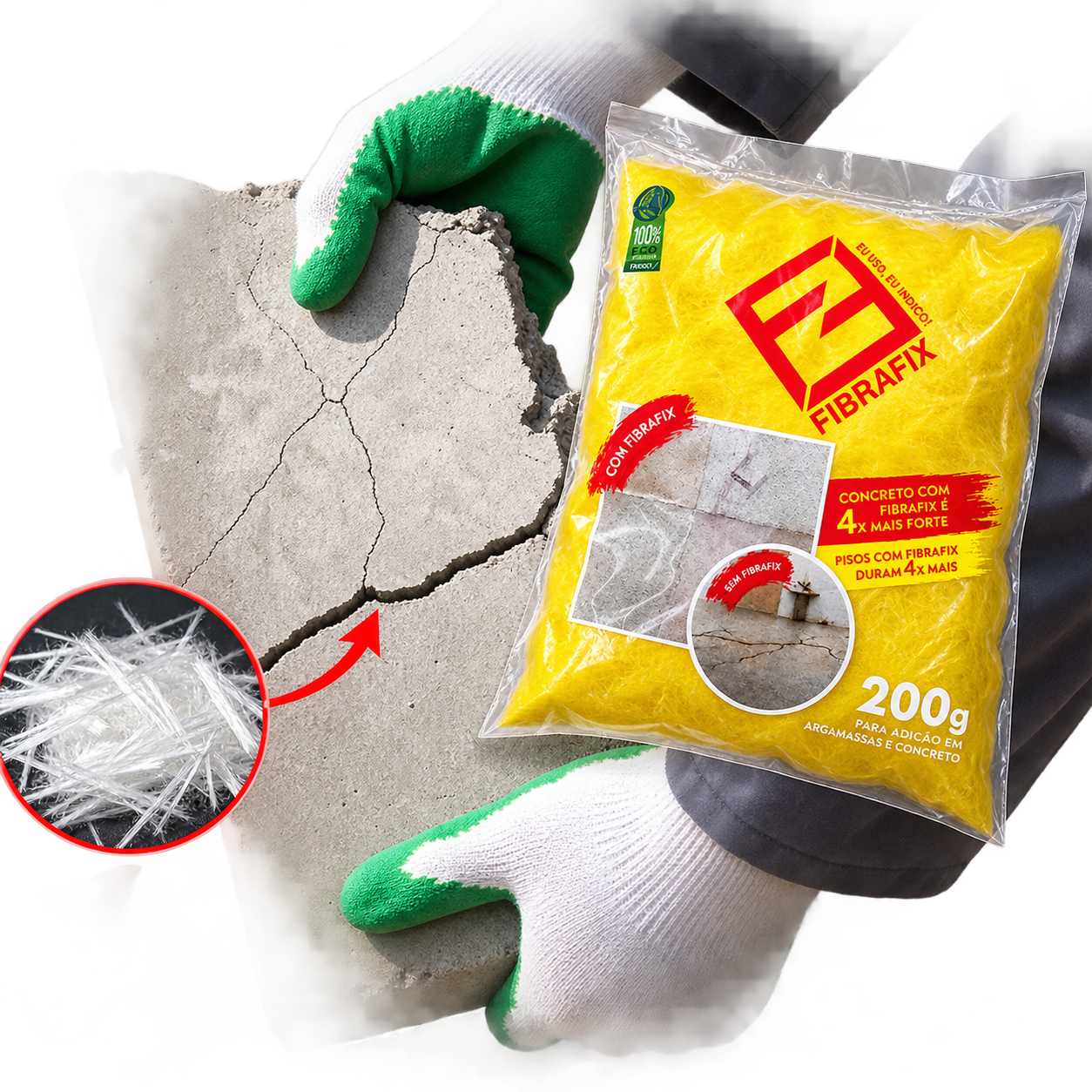 Fibra de Vidrio Desmechada Fibramesh 200 g