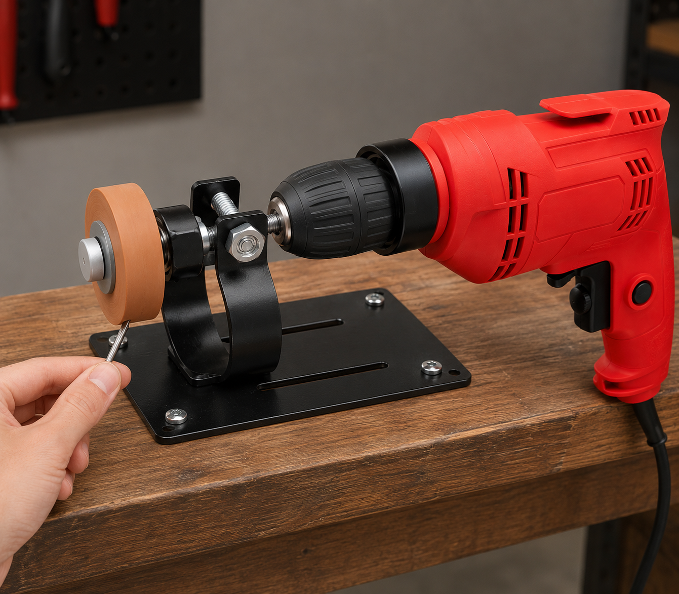 AFILADOR DE CUCHILLO ROTATIVO & TALADRO TOTTAL HOBBY 650W