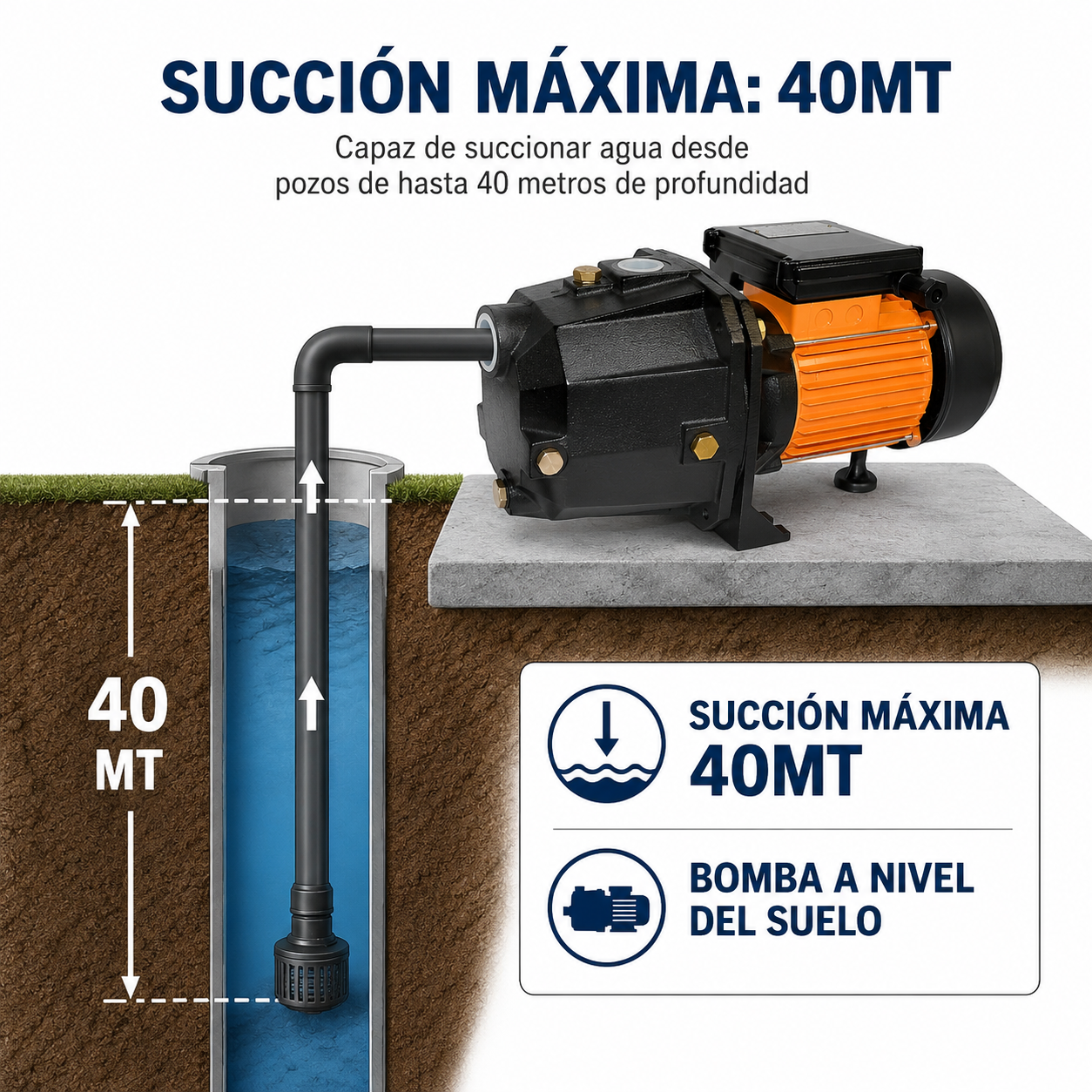 Bomba de Agua Centrífuga Inyectora Fascy 1 HP (Ref. DP750Y)