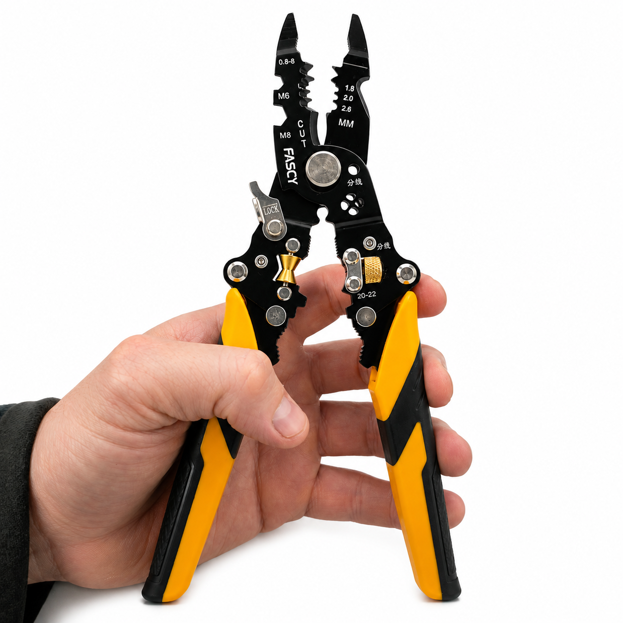 Pinza Pelacables Automática Fascy 8" (1.00 a 3.20 mm)
