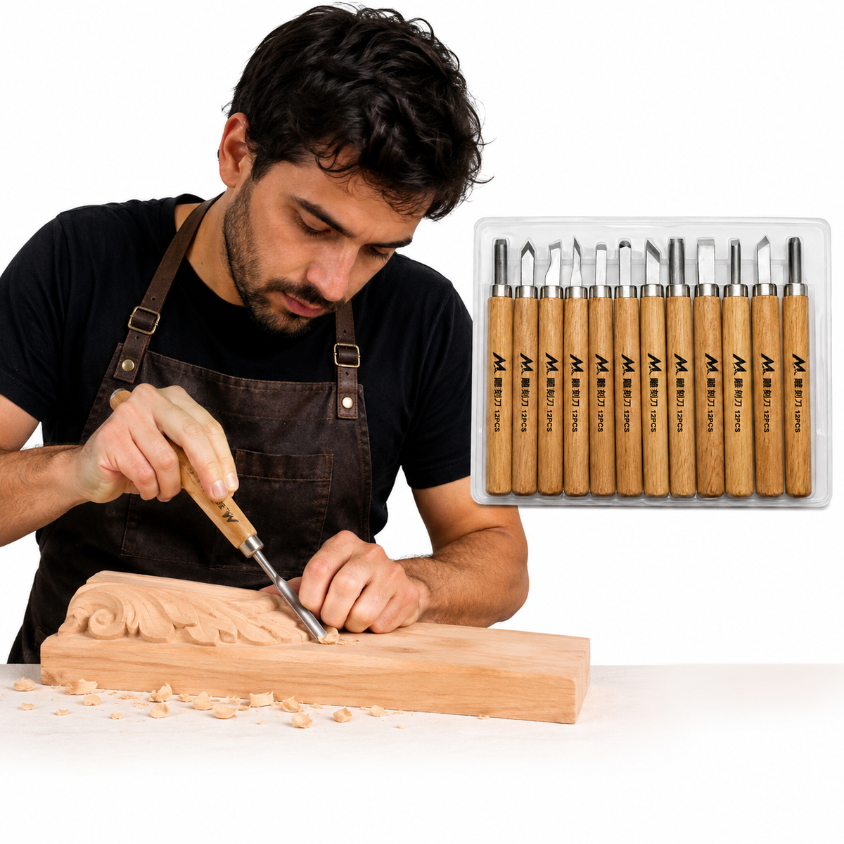 Juego de Formones y Gubias Mytec 12 Piezas