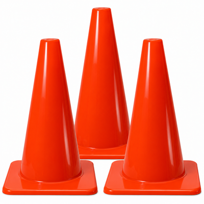 Cono Señalizador Plástico Naranja 20 cm