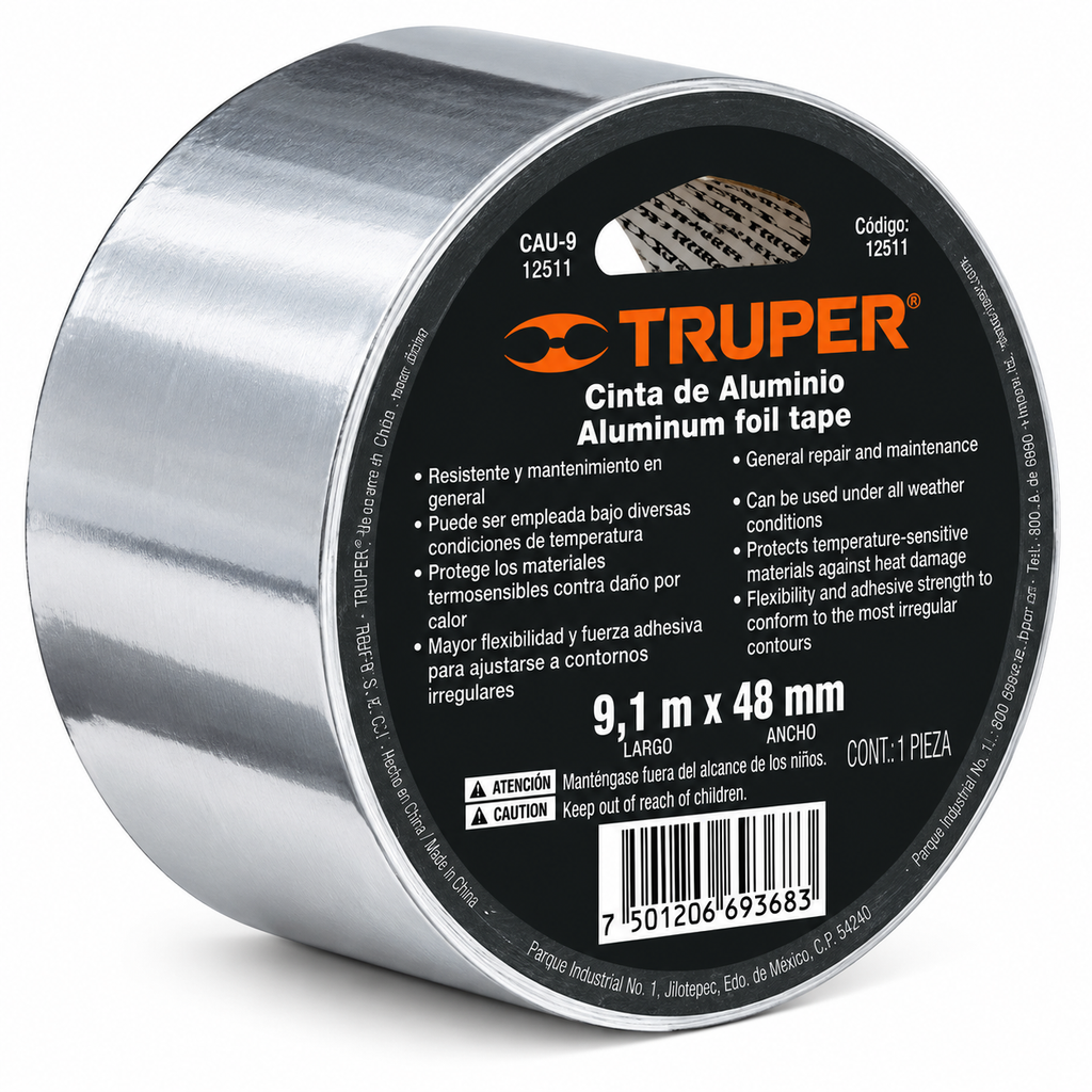 Cinta de Aluminio Truper 9.00 m (Ref. 12611)