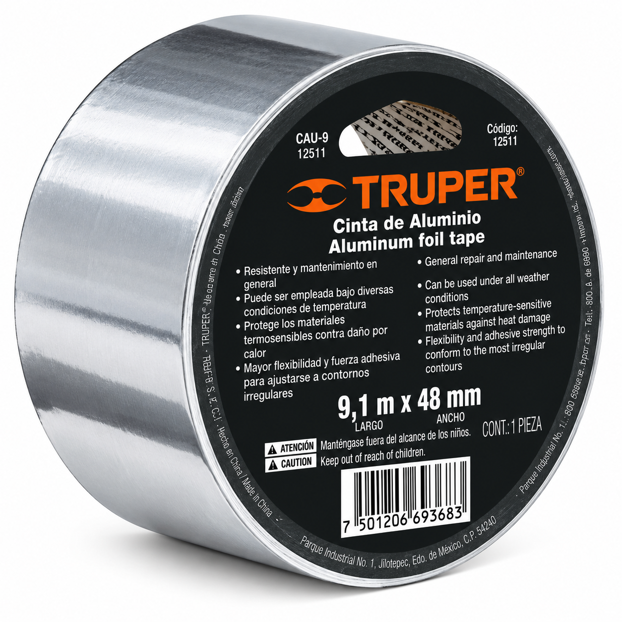 Cinta de Aluminio Truper 9.00 m (Ref. 12611)