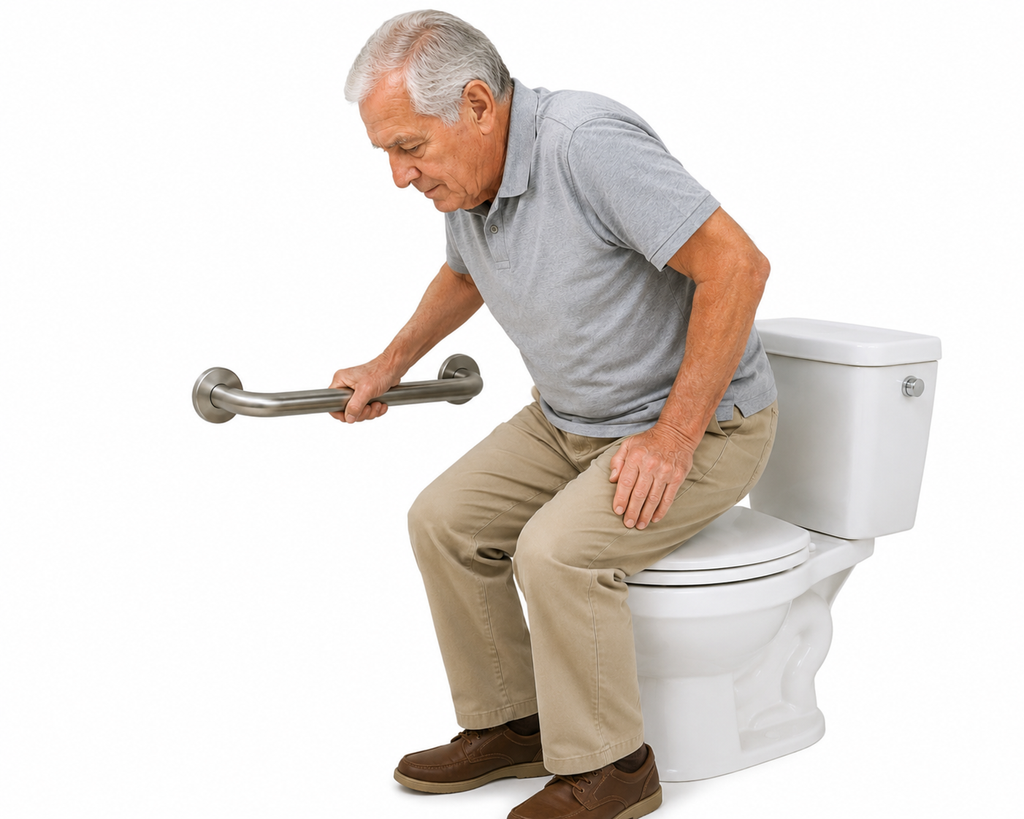 BARRA APOYO BAÑO INOX 40CM