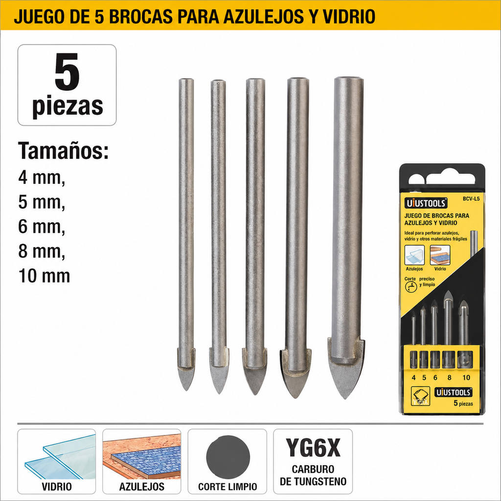 JGO MECHA VIDRIO UYUSTOOLS (REF BCVL51)
