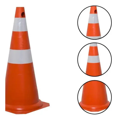 CONO SEÑALIZADOR PLASTICO 50CM NARANJA_BLANCO