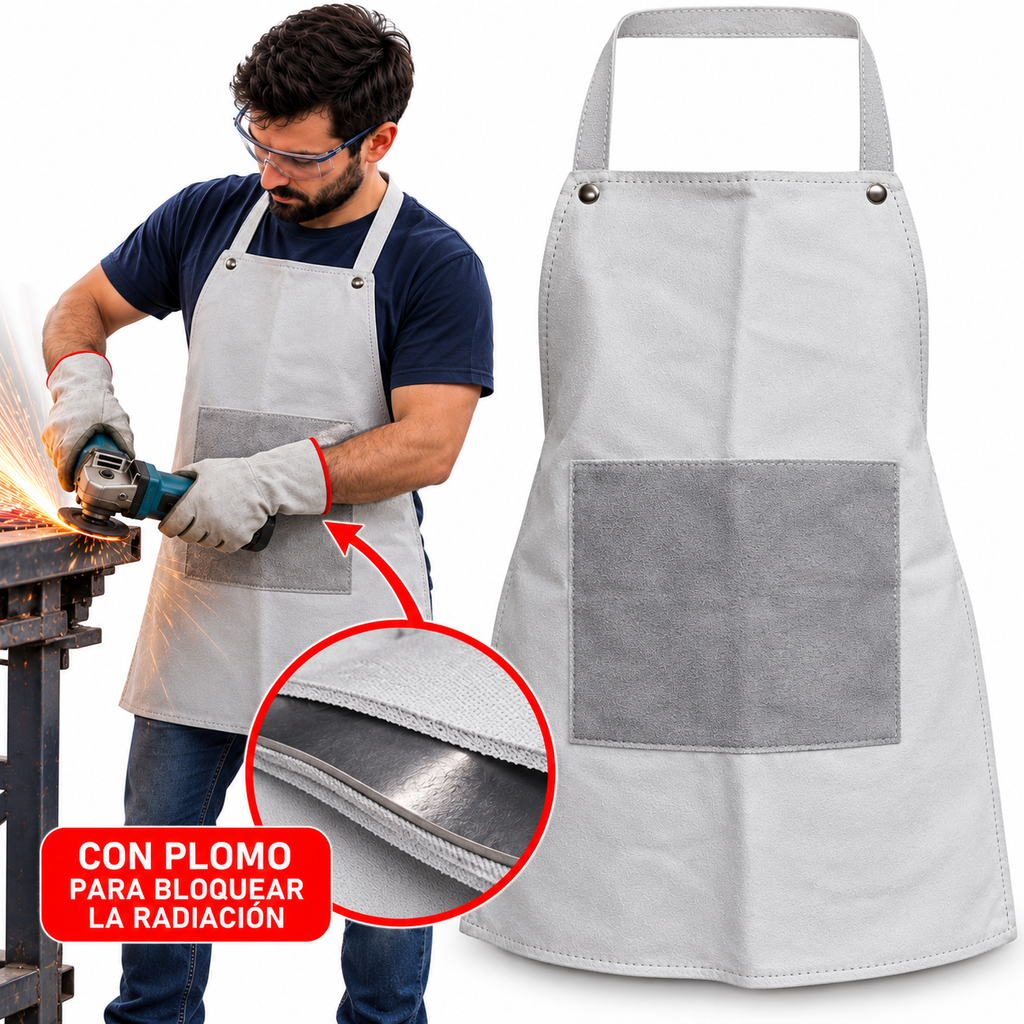 Delantal de Cuero para Herrero con Plomo Ormitex