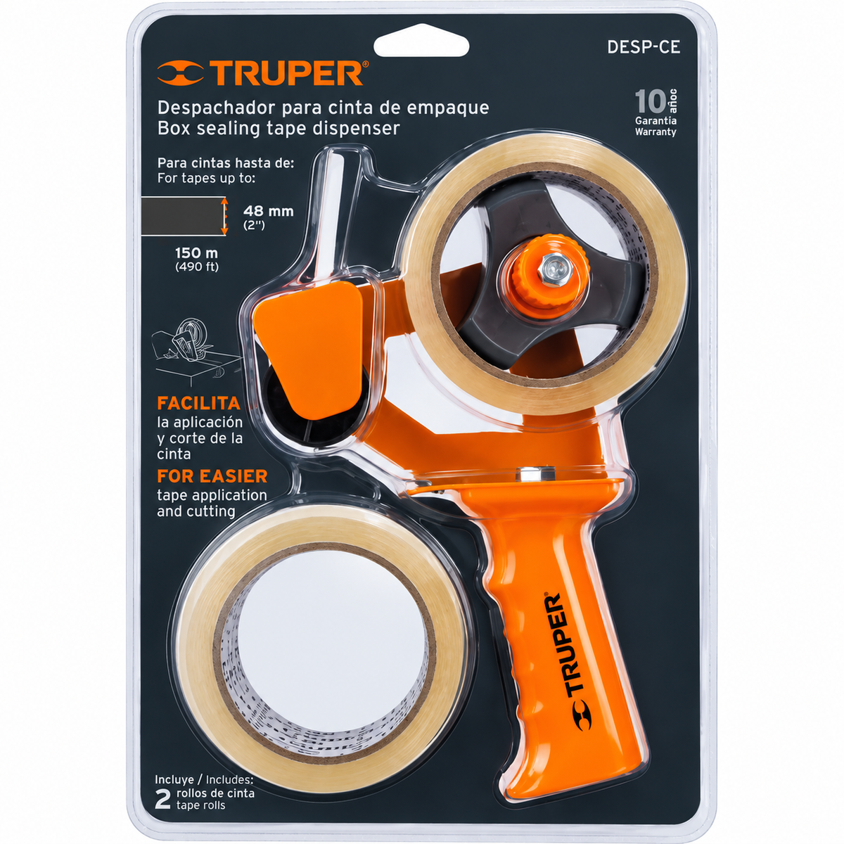 Dispensor de Cinta de Embalaje Truper (Ref. 12559)