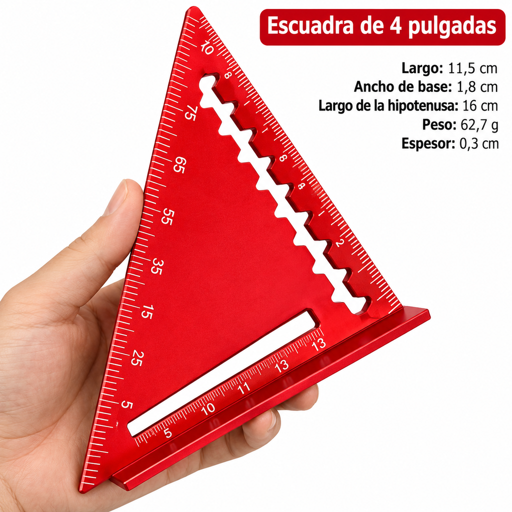 Escuadra Rápida Tottal Chica 11.5 cm