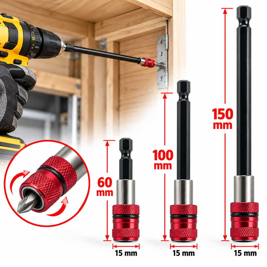 Kit Extensión para Punta Magnética 3 Piezas