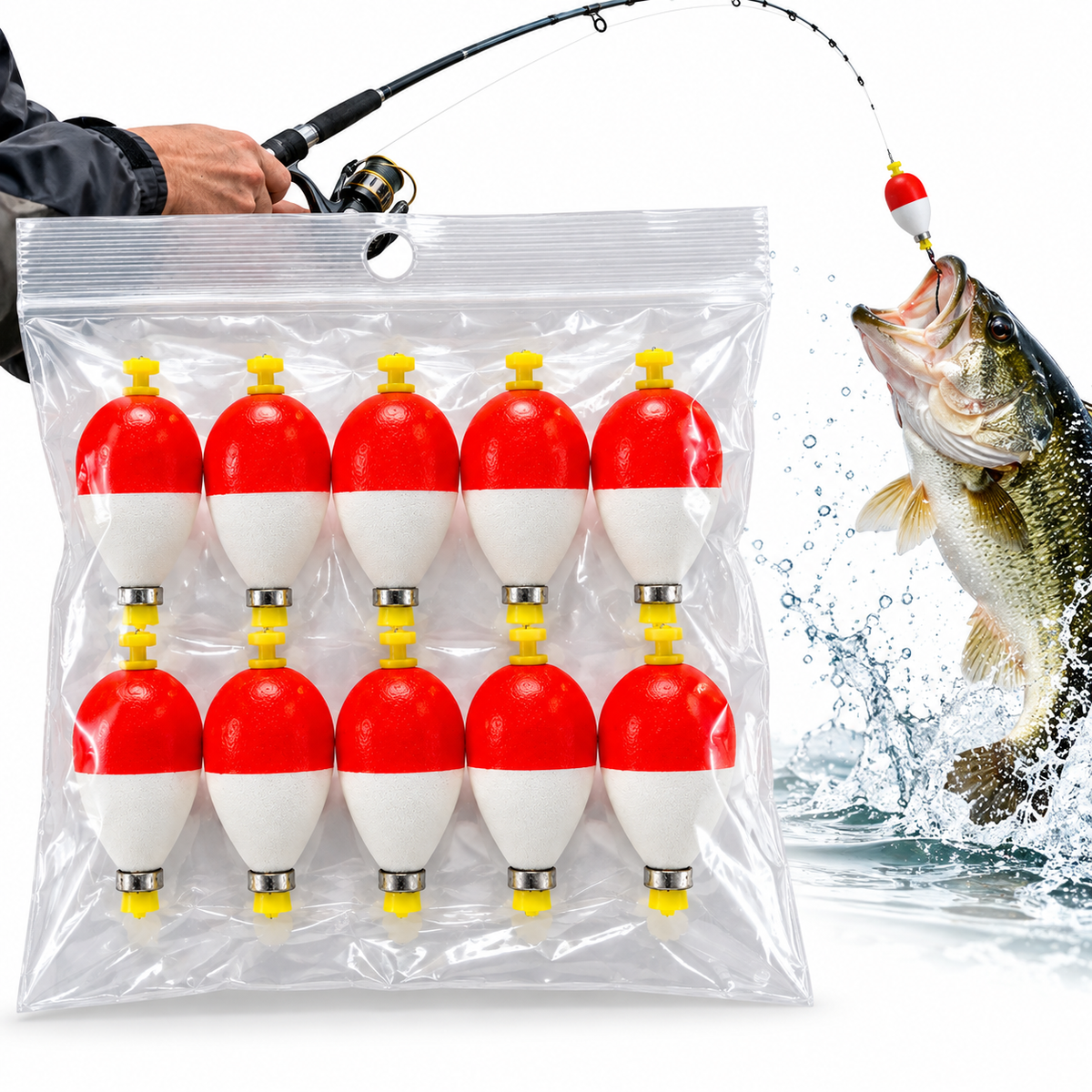 Juego de Flotadores para Pesca 10 Piezas