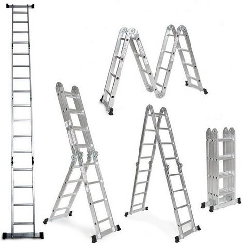 ESCALERA DE ALUMINIO 10 POSICIONES 16 PELDAÑOS GLADIATOR