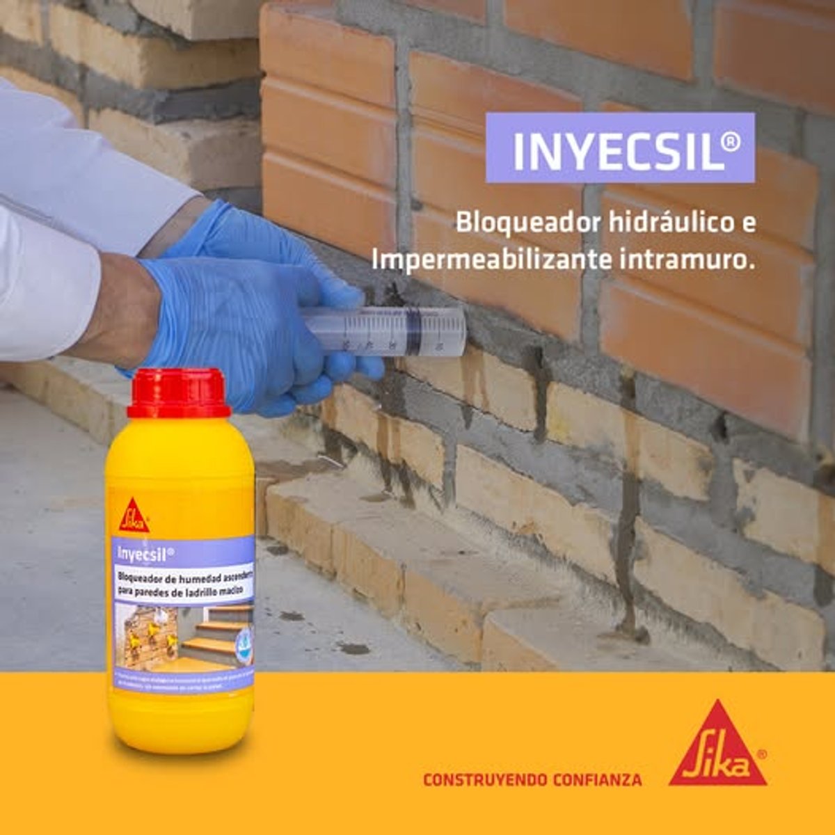 INYECSIL SIKA 1.00LT ADITIVO ANTI HUMEDAD