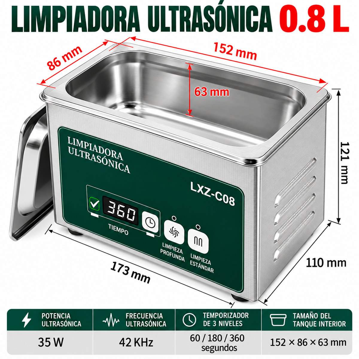 Bandeja para Ultrasonido Mediana