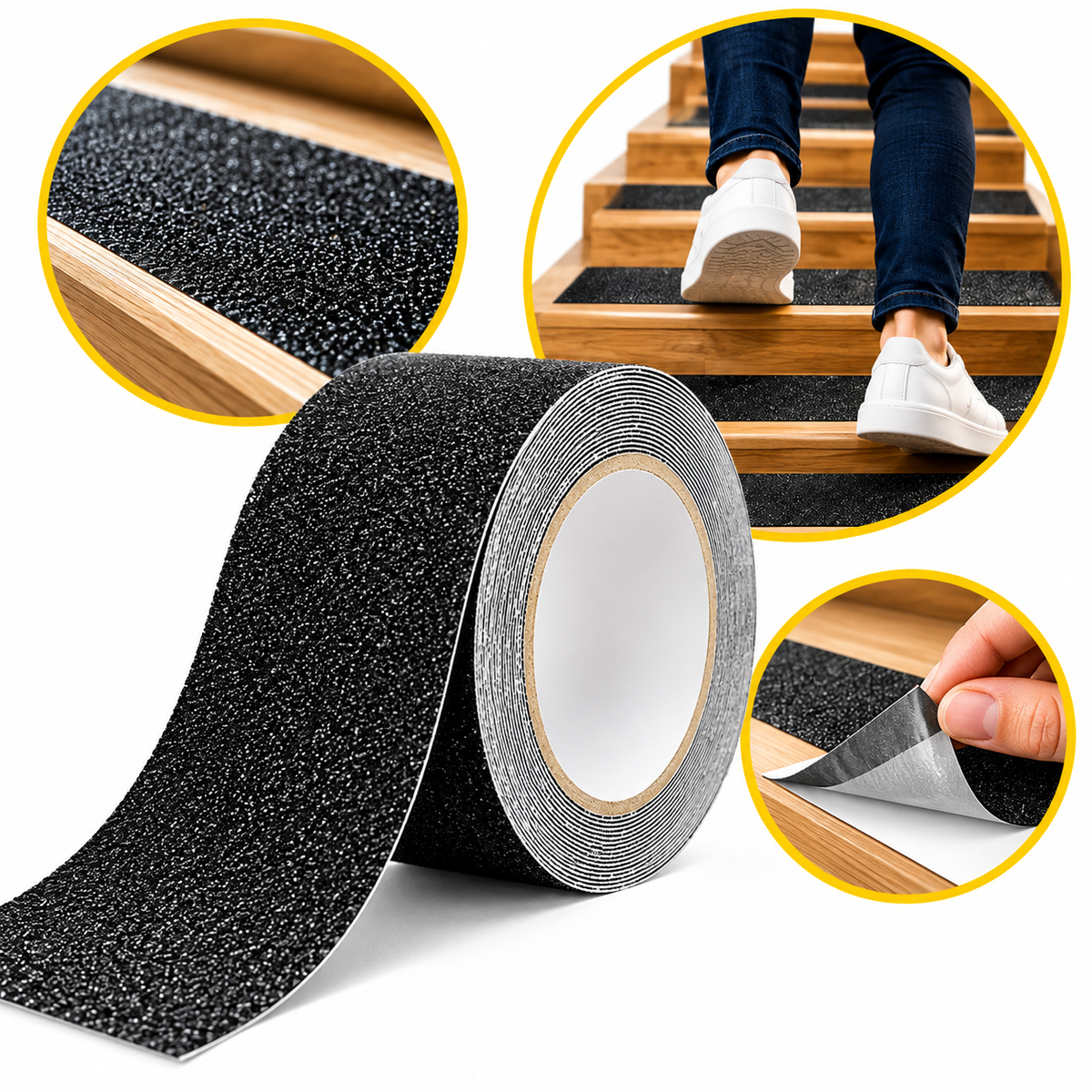 Cinta Antiderrapante Gardex Negro 50 mm x 5 m