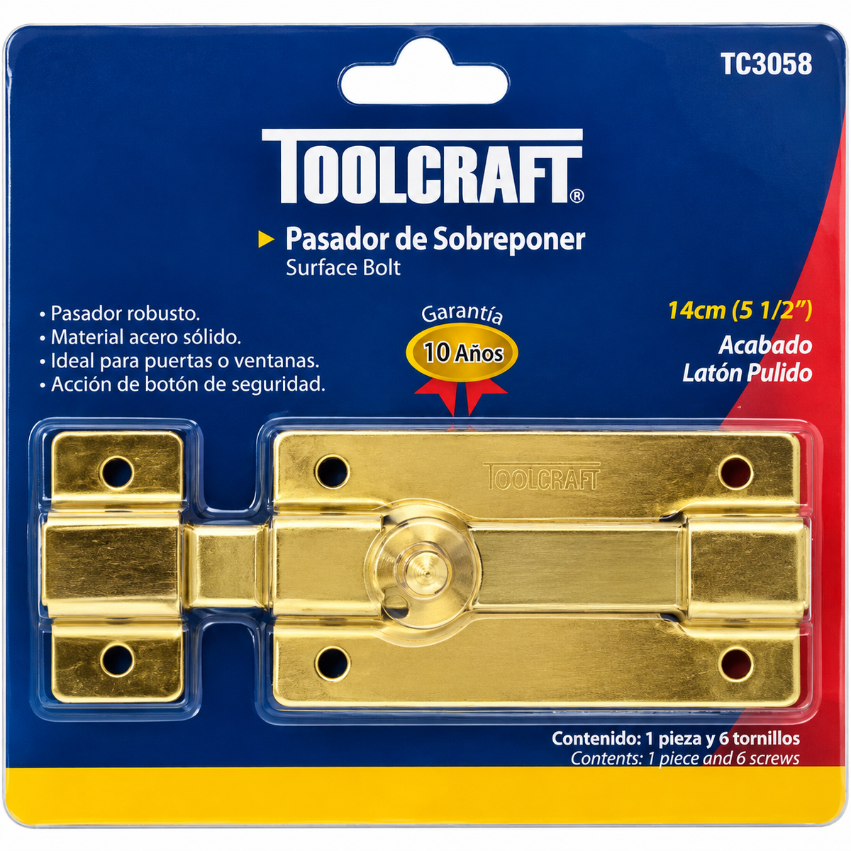 Pasador de Arrimar Bronce 5.1/2"