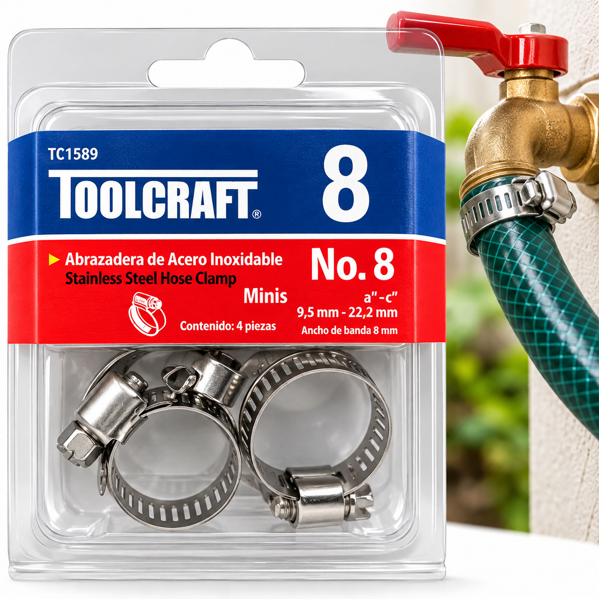Juego de Abrazaderas 1/2" Toolcraft