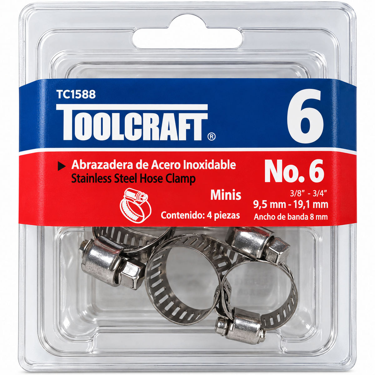 Juego de Abrazaderas 3/4" Toolcraft
