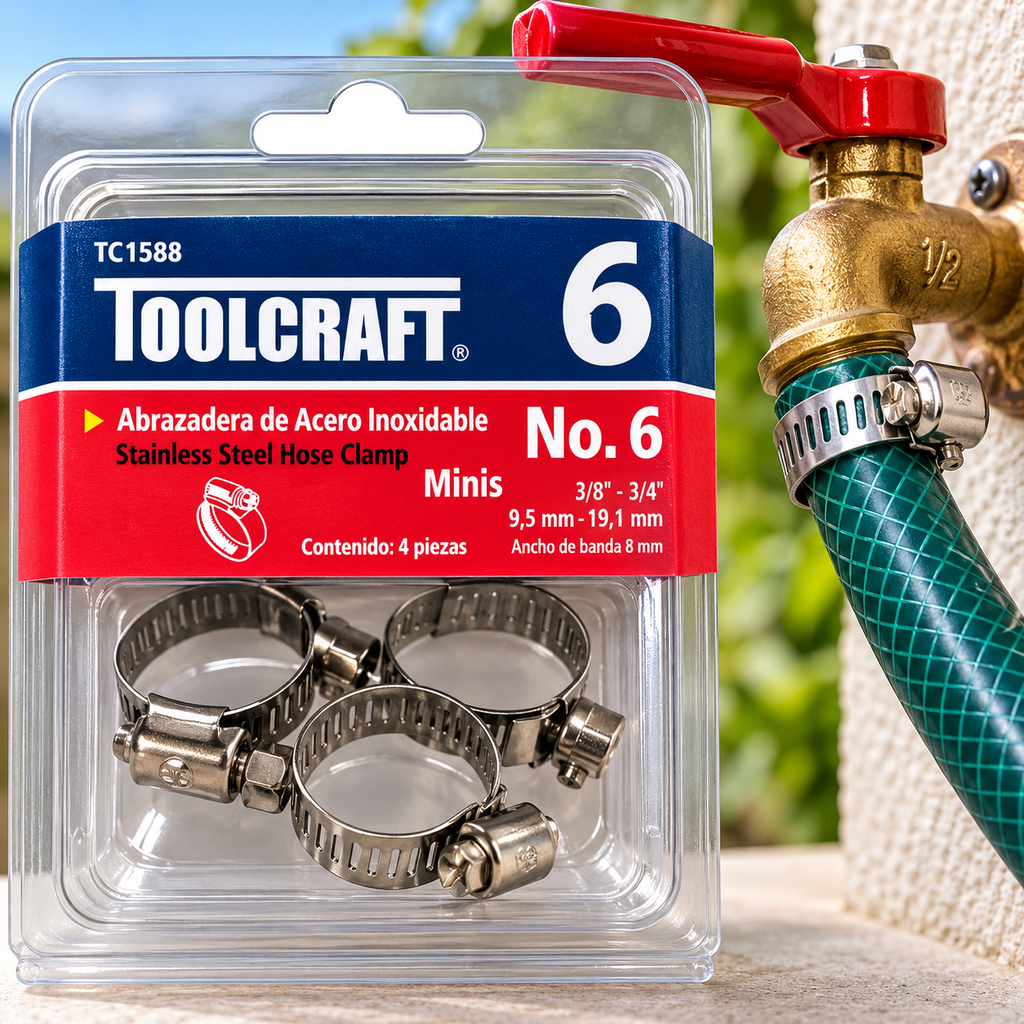 Juego de Abrazaderas 3/4" Toolcraft