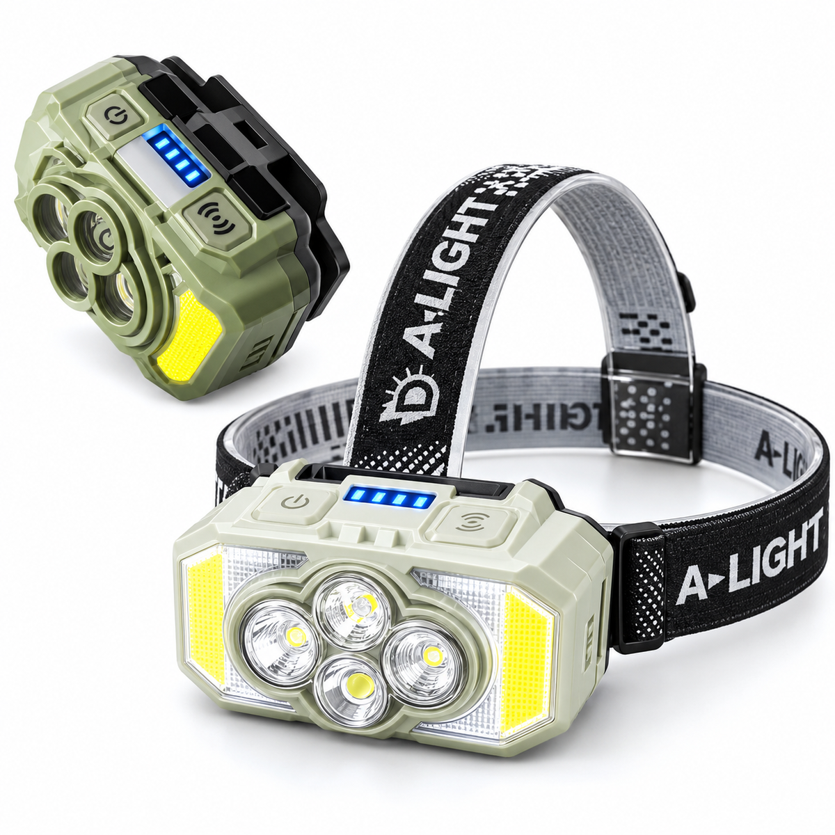 Linterna Manos Libres LED Cafini Recargable (Ref. 7531)