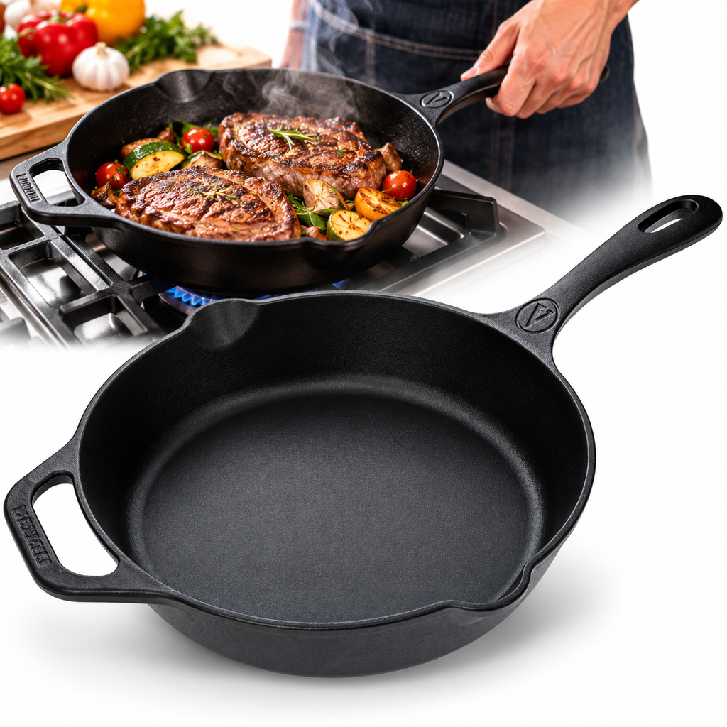 Sartén de Hierro Fundido Victoria 25.00 cm (Ref. 9312)