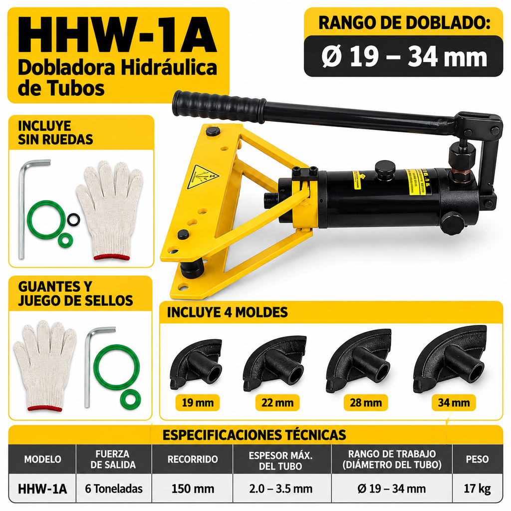 Doblador de Caño Hidráulico