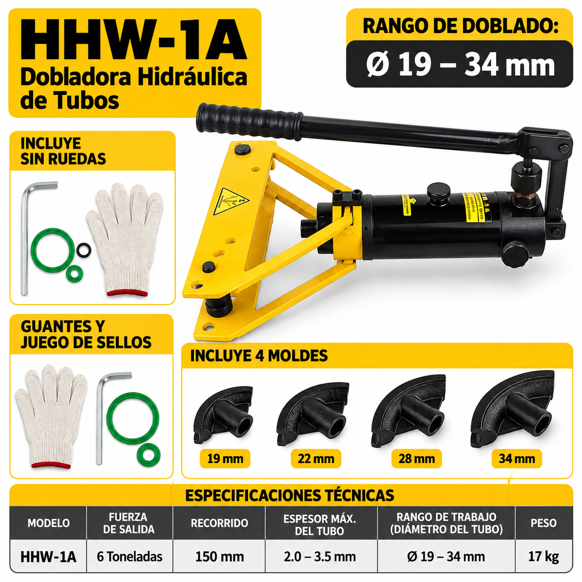 Doblador de Caño Hidráulico
