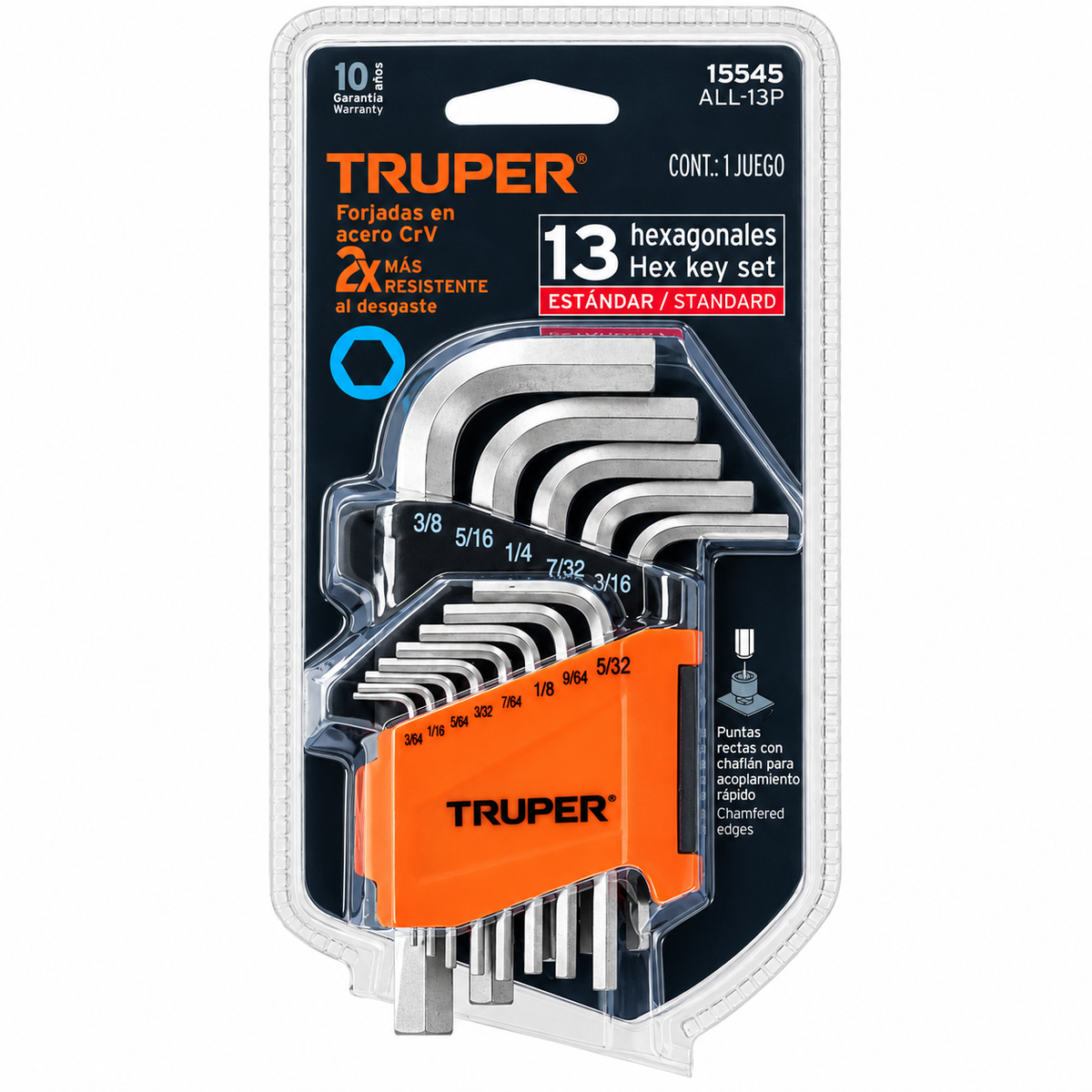 Llave Allen Truper Juego de 13 Piezas (Ref. 15542)