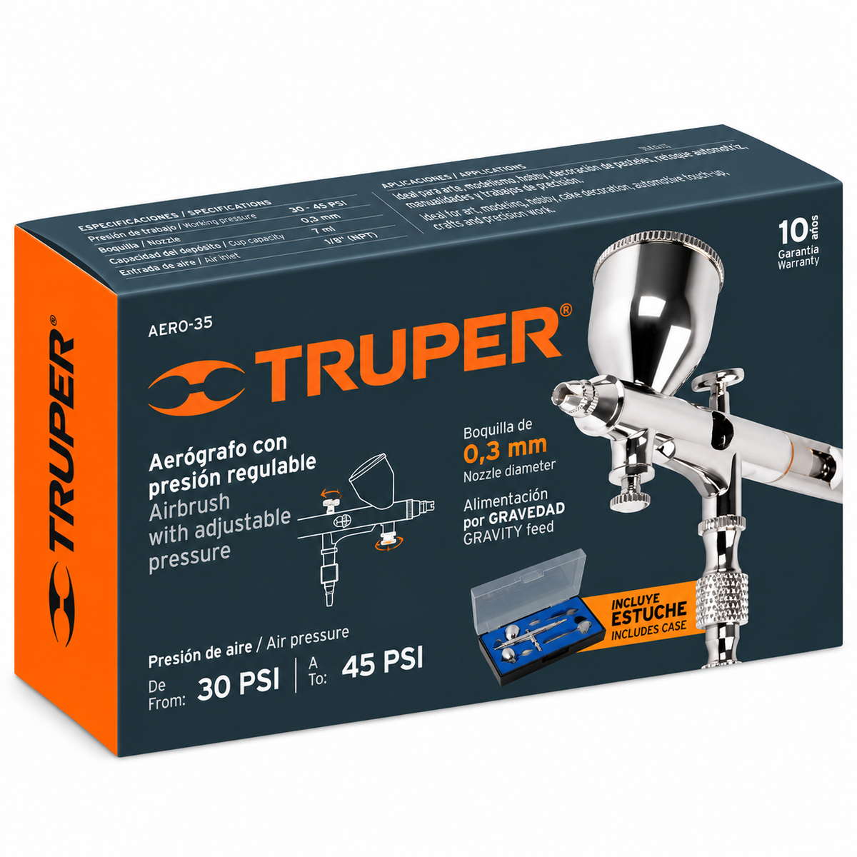 Aerógrafo Metálico Truper (Ref. 16020)