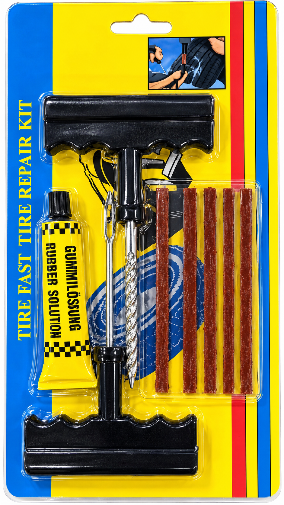 Kit de Reparación para Gomero Parche Fideo Bra-Rubber (Ref. DC103-2/DC4-12)