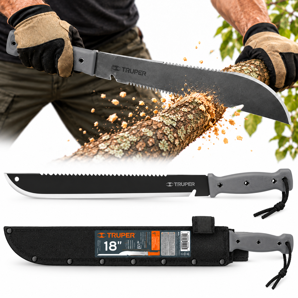 Machete Serrucho Truper con Funda 18.00" (Ref. 13098)