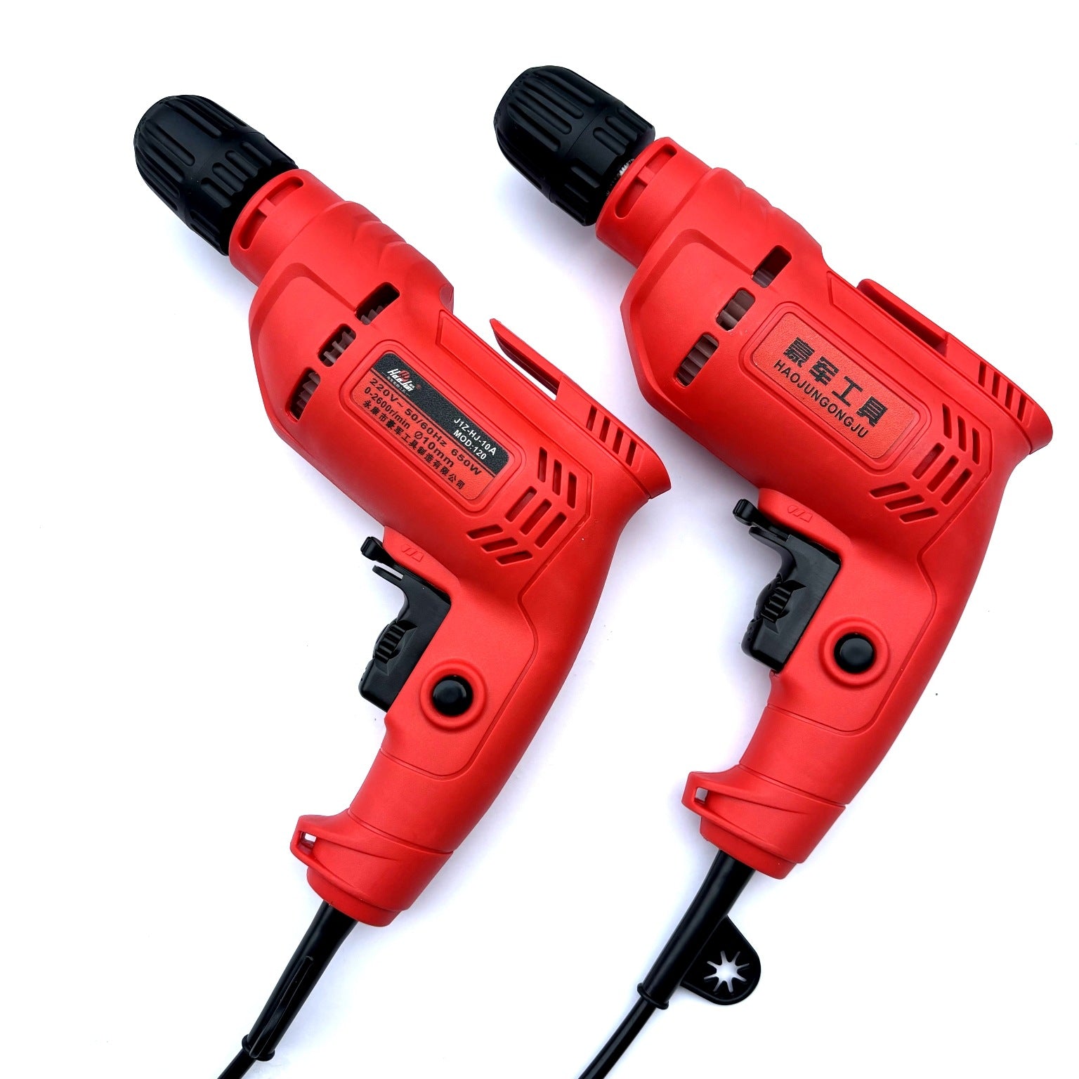 taladro elec tottal amarillo/rojo 10mm 650w.