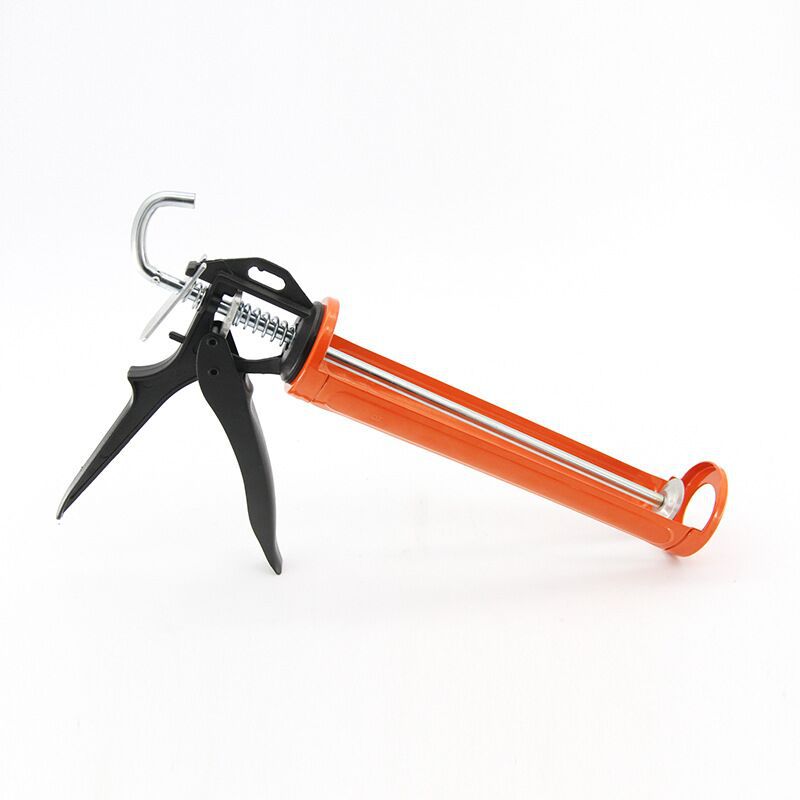 pistola silicona manual naranja/negra tottal.