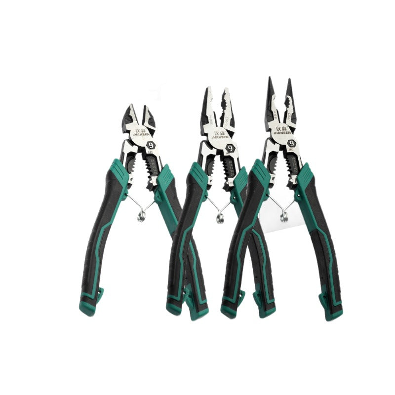 alicate electricista verde tottal pro 7.50".