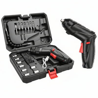 Atornillador a Batería Tipo Pistola 3.6V con Maletín de 46 Piezas