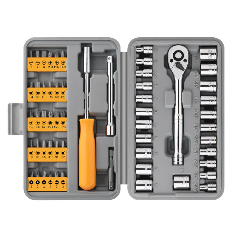 jgo llave tubo 1/4" 72pzs.